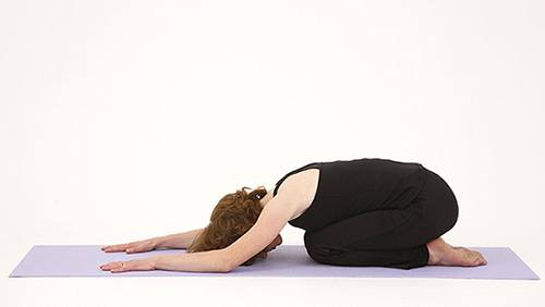 Restorative Yoga Pose - Extended Balasana
